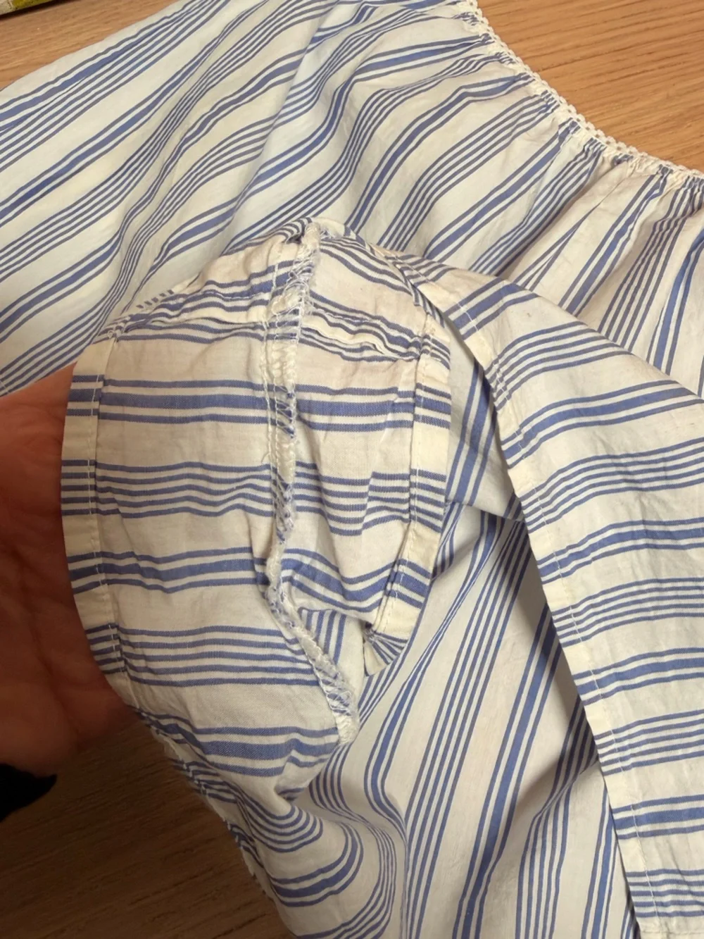 Doen Thelma Shorts in Indigo Sorrento Stripe size XS cotton silk - Picture 11 of 14